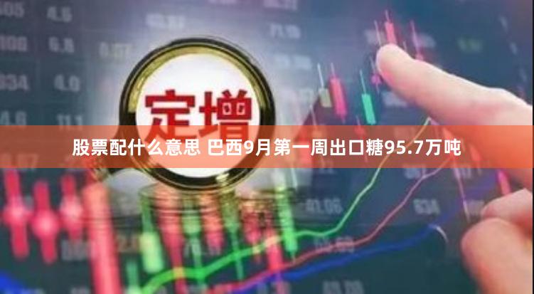 股票配什么意思 巴西9月第一周出口糖95.7万吨