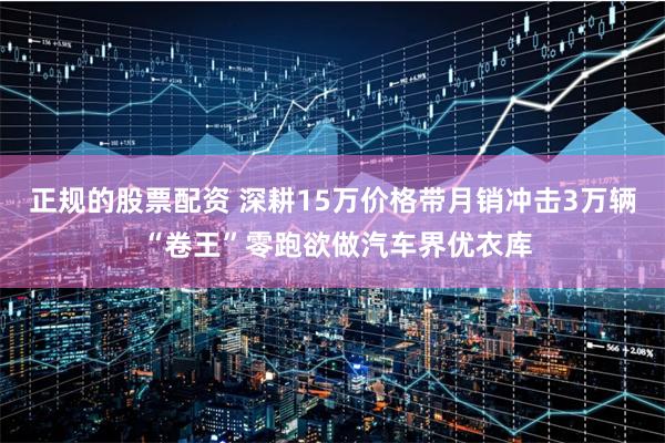 正规的股票配资 深耕15万价格带月销冲击3万辆 “卷王”零跑欲做汽车界优衣库